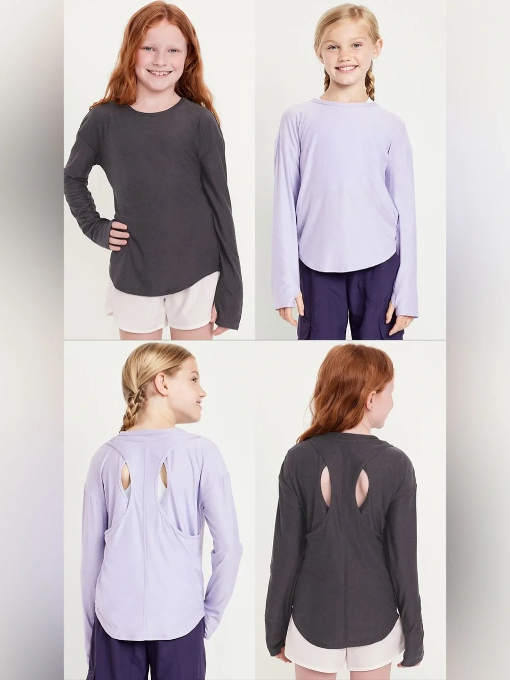Girls CloudMotion Long Sleeve Performance T-shirt- NWT